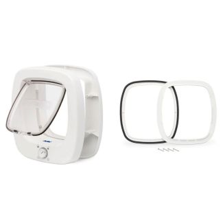 PetSafe Big Cat Door with 4 Lock Settings + Glass Installation Adapter [ PPA17878PK ]