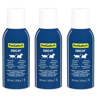 PetSafe SSSCAT Spray Deterrent Refill Can 115ml - 3 Can Bulk Pack [ PPD10-17621x3 ]