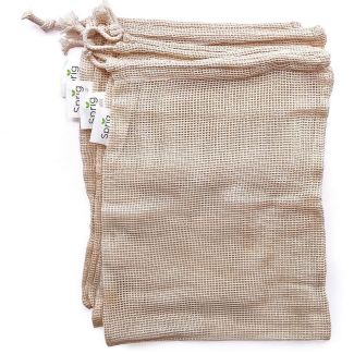 Sprig Sustainable Range Cotton Drawstring Produce Bags 12 Pack [ SP2812x3 ]