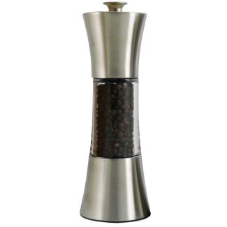 Dishy Metro 18cm Stainless Steel & Acylic Pepper Grinder [ SS9172P ] 