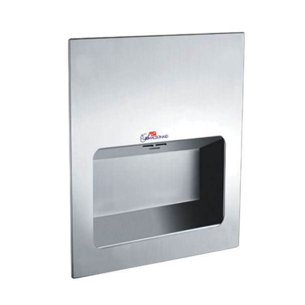 JD MacDonald Turbo Tuff Recessed High Speed Hand Dryer in Stainless Steel [ 10-0135-2 ]
