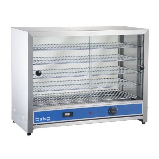 Birko 100 Pie Capacity Pie Warmer Display Case with Glass Doors [ 1040092 ]
