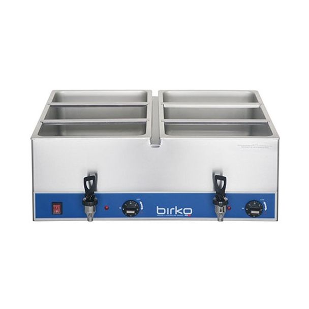 Birko Double Bain Marie With Taps - No Pans [ 1110100 ]