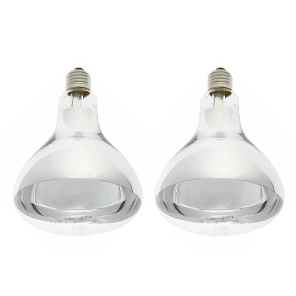 IXL Genuine Replacement Part E27 275W Tastic Heat Lamp Globe 2 Pack [ 11300x2 ]