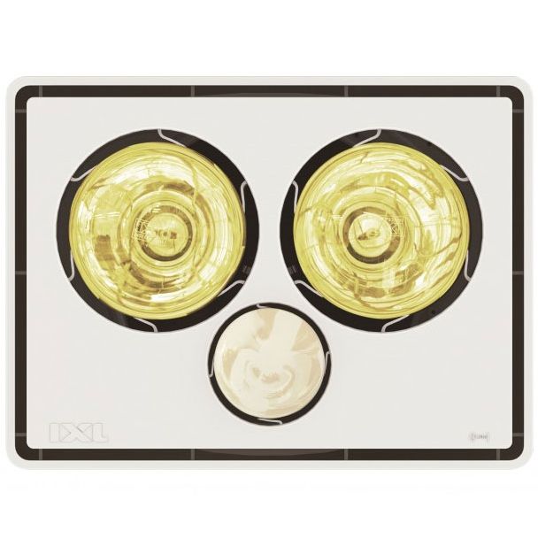 IXL Vivid 3 in 1 Bathroom Tastic with Exhaust Fan 2 x 275W Heat Lamps [ 11323 ]