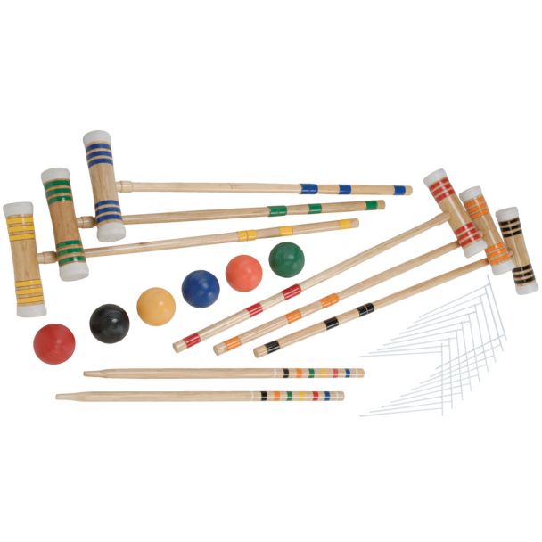 Regent Sports Premier 6 Player Croquet Set with 24 Inch Sticks [ 20457 ]