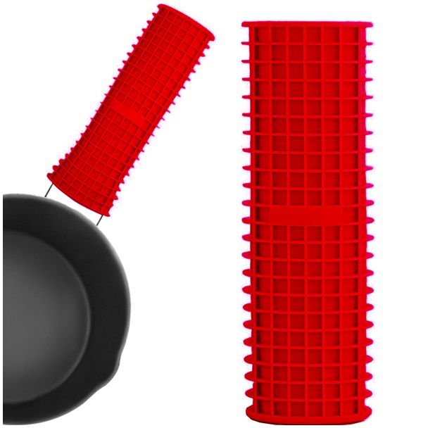 Silicone Zone Soft Cell Silicone Pot Handle Grip / Cover / Sleeve in Red - 5 Pack [ 306549Rx5 ]