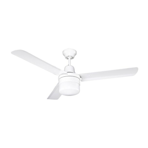 IXL Aeroflow Skyster 122cm 48 Inch AC Ceiling Fan + Light Kit in White [ 42221 ]