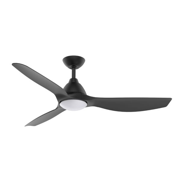 IXL Aeroflow Skywave 132cm 52 Inch DC Ceiling Fan with LED in Black [ 42233 ]