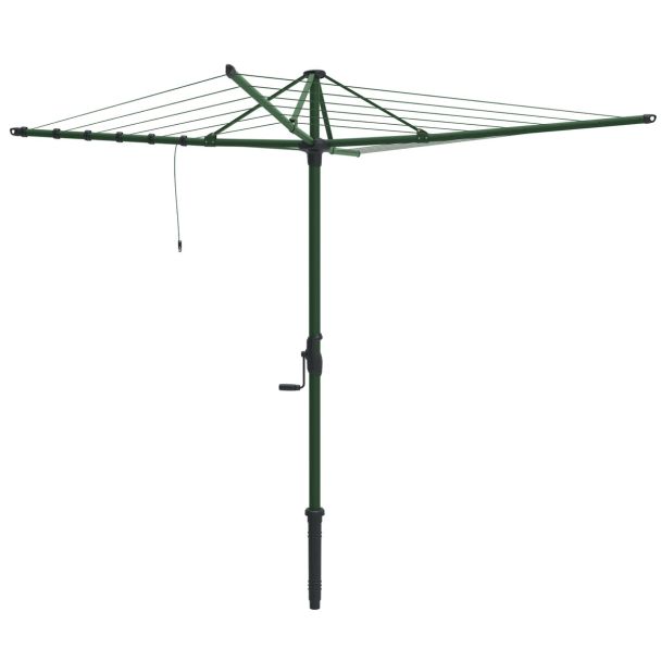 Hills Hoist 6 Line Rotary Clothesline in Cottage Green 38m Line Space 3.2m Head [ 80150753 ]