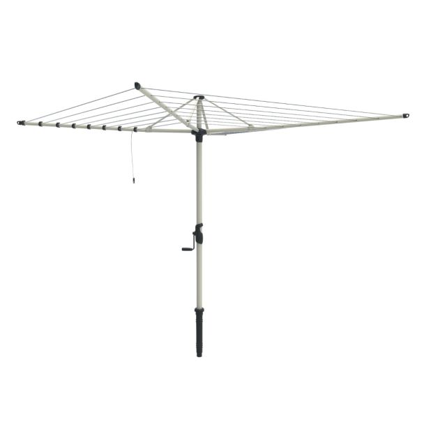 Hills Hoist 8 Line Rotary Clothesline in Surfmist 58m Line Space 4.0m Head [ 80151033 ]