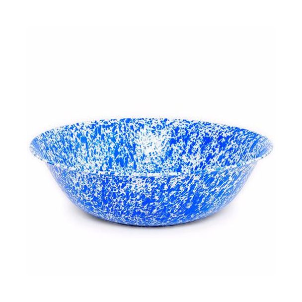 Crow Canyon Enamelware Giant 30L Benson Basin in Blue Marble [ D200DBM ]