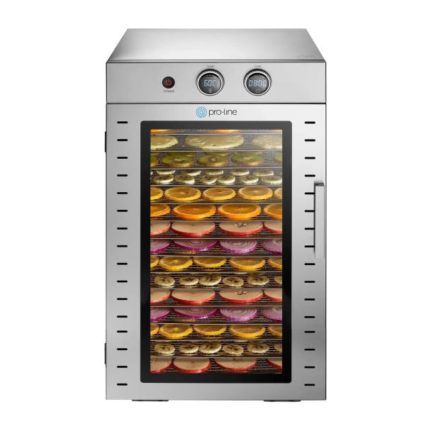 Pro-Line 16 Tray 52L Capacity Stainless Steel Dehydrator [ DH-C16 ]