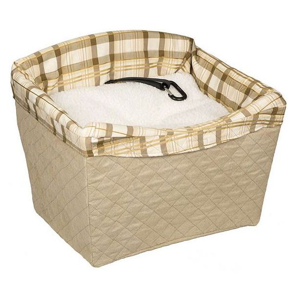PetSafe Happy Ride Pet Safety Seat in Quilted Tan up to 13kg Capacity [ PTV17-16912 ]