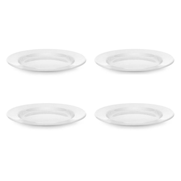 Dishy Enamel 20cm Bowl in White 4 Pack [ RD4625x4 ]