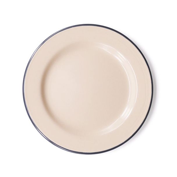 Dishy Enamelware 20cm Lunch Plate in Mocha Enamel [ RD4807 ]