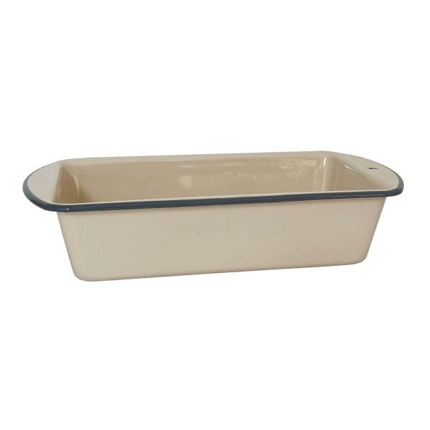 Dishy Enamelware Loaf Pan in Mocha Enamel [ RD4811 ]