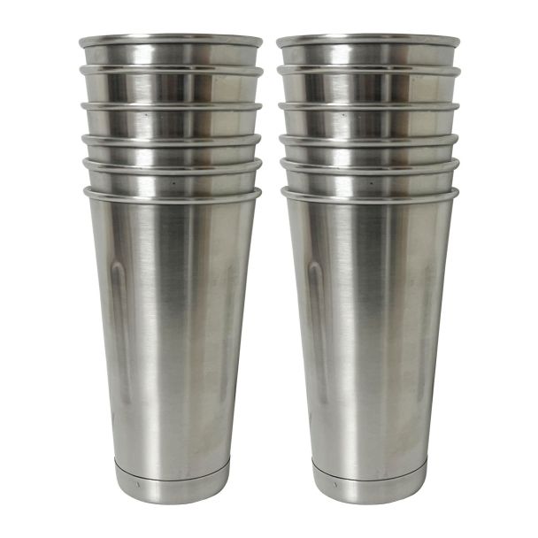 Roband Milkshake Maker 18/8 Stainless Steel 710ml Cup - 12 Pack [ WA132x12 ]